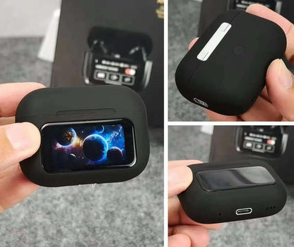 Black Airpods with ANC & Fast Charging – Bluetooth 5.3 Wireless Earbuds Pakistan - MK Fashionclub