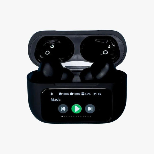 Black Airpods with ANC & Fast Charging – Bluetooth 5.3 Wireless Earbuds Pakistan - MK Fashionclub