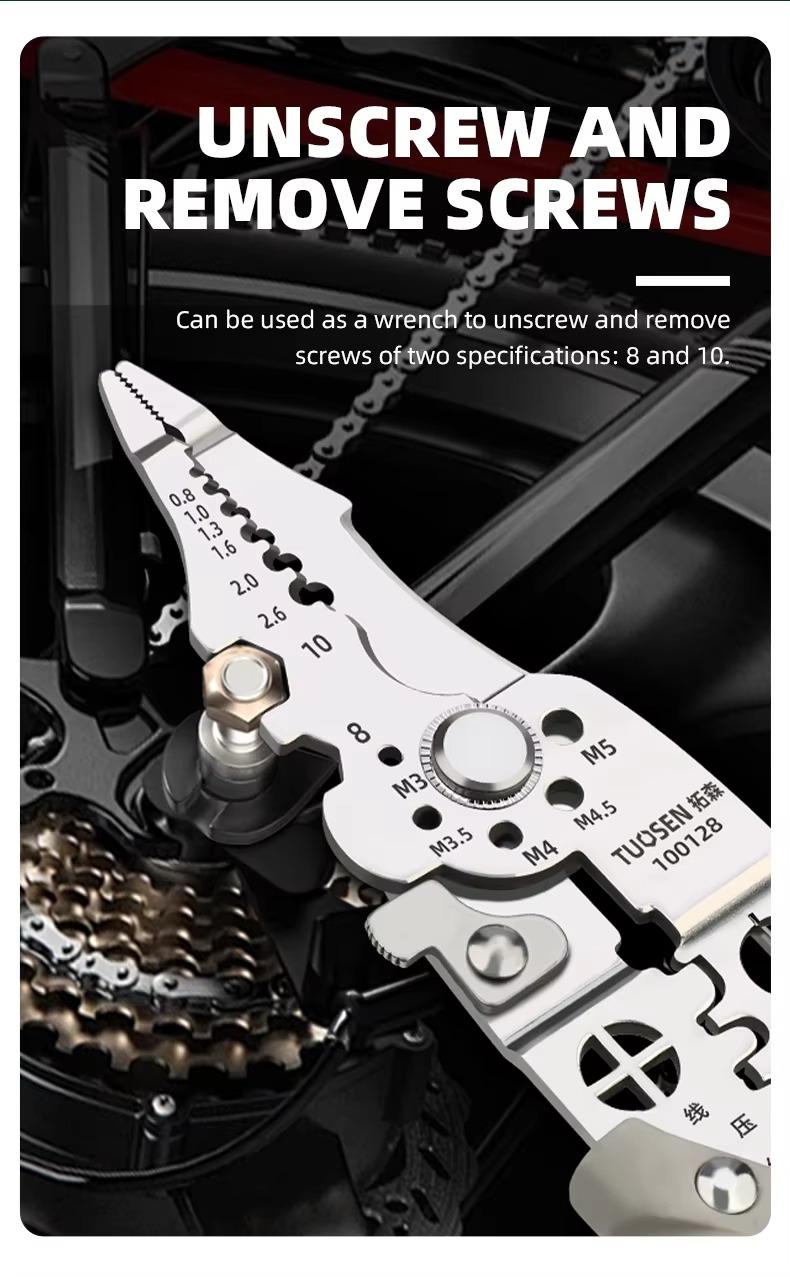 Electrician Wire Stripper Pliers Multi - Function – Chrome Vanadium Steel Heavy Duty Tool Pakistan - MK Fashionclub