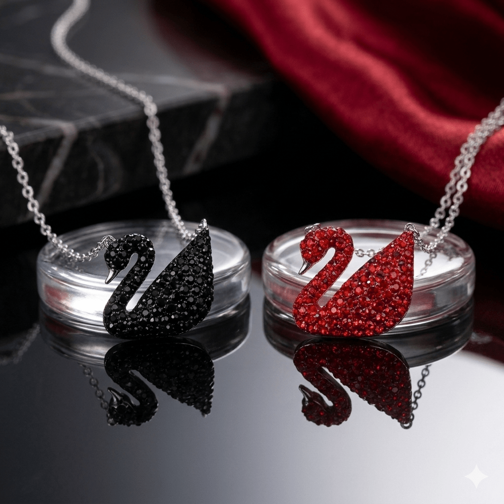 Luxury Crystal Swan Pendant Necklace – Elegant Swan Collection - MK Fashionclub