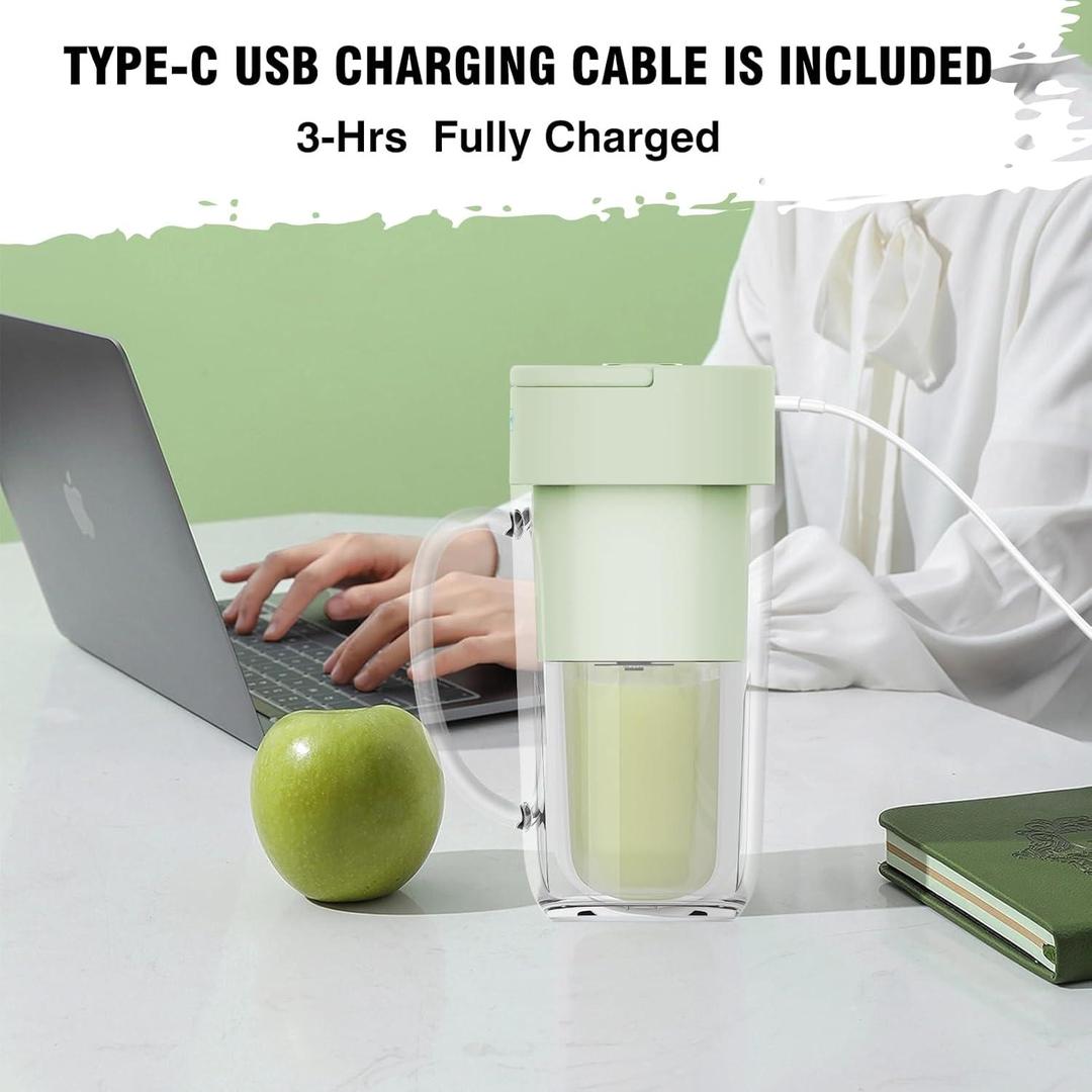 Portable Electric Juice Cup Blender – Rechargeable Travel Juicer Bottle for Office & Home - MK Fashionclub