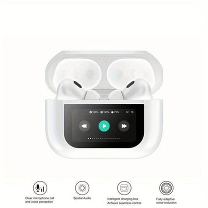 White Bluetooth Earbuds with Charging Case – Wireless AirPods Style Earphones Pakistan - MK Fashionclub