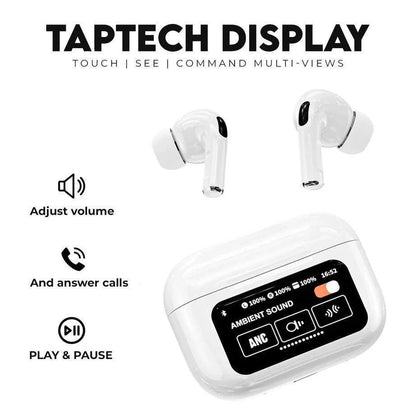 White Bluetooth Earbuds with Charging Case – Wireless AirPods Style Earphones Pakistan - MK Fashionclub